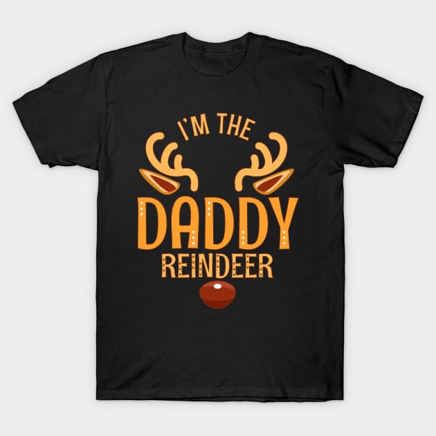 DADDY Reindeer Matching Family Dad Christmas T-Shirt by TheTeeBee